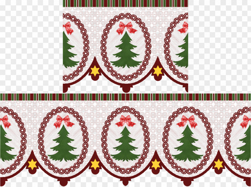 Christmas Trim Textile Tree Ribbon PNG