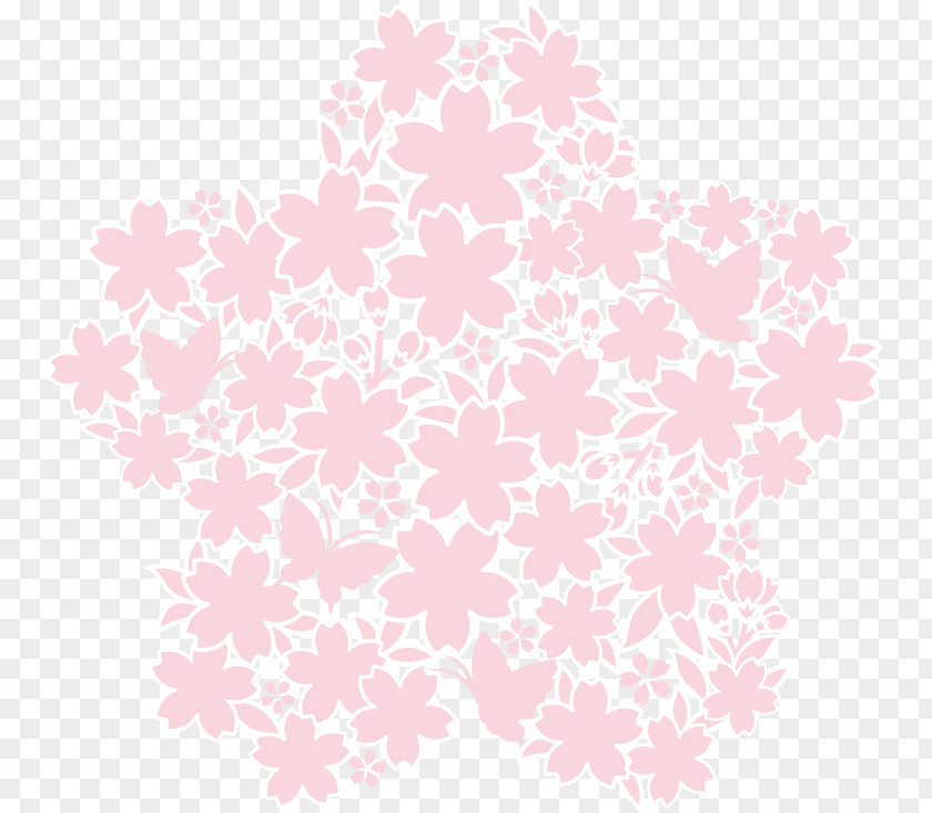 Pink Floral Decoration Download PNG