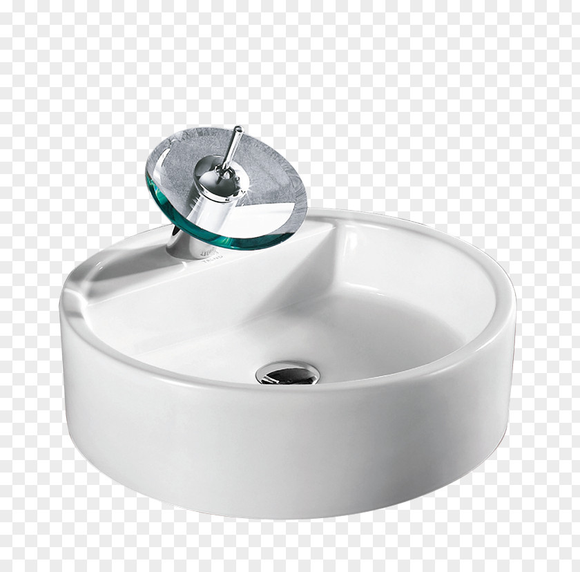 Sink Bowl Ceramic Bathroom Tap PNG