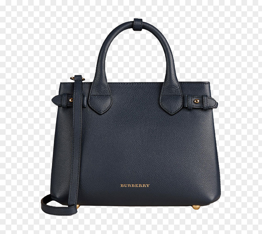 BURBERRY Classic Black Handbag Burberry Leather Luxury Goods PNG