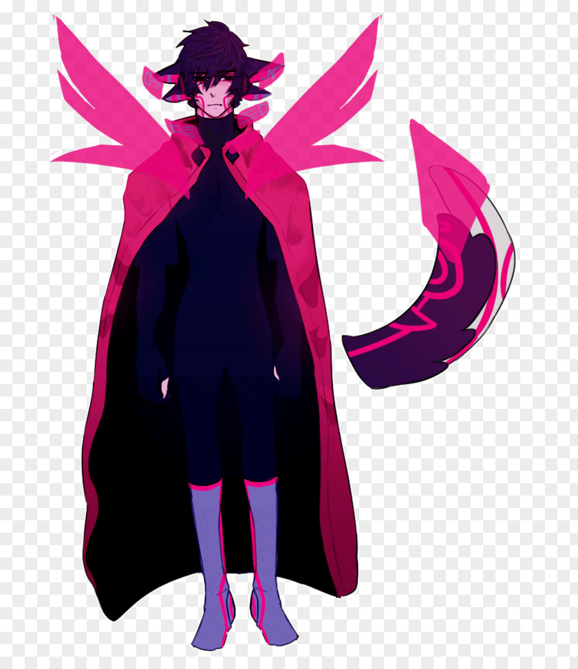 Highclass Demon Costume Design Cartoon PNG