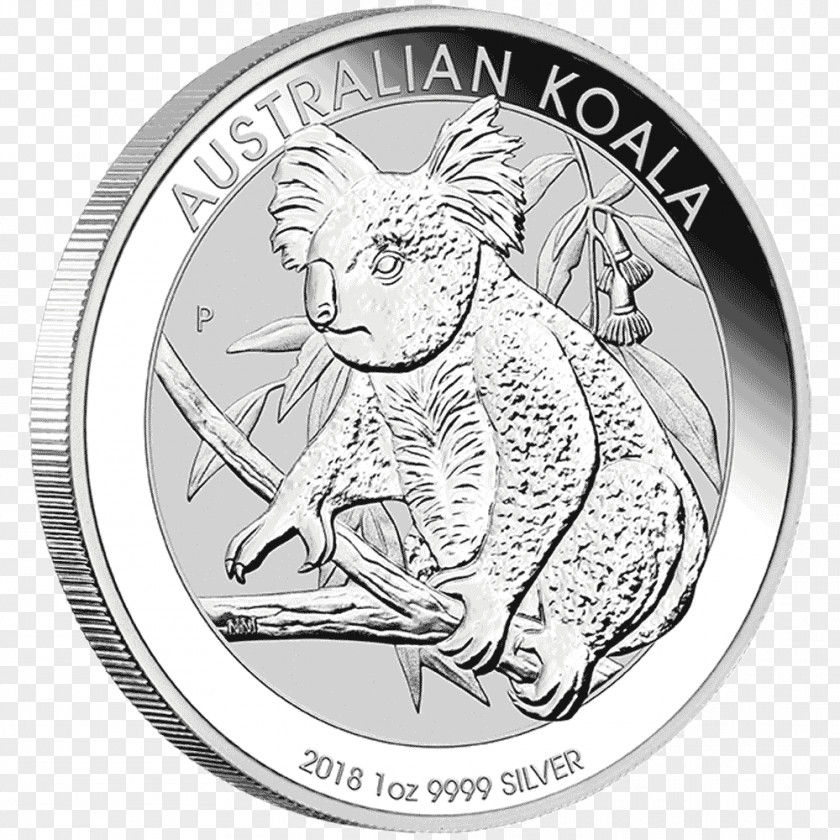 Silver Coin Perth Mint Koala Bullion PNG