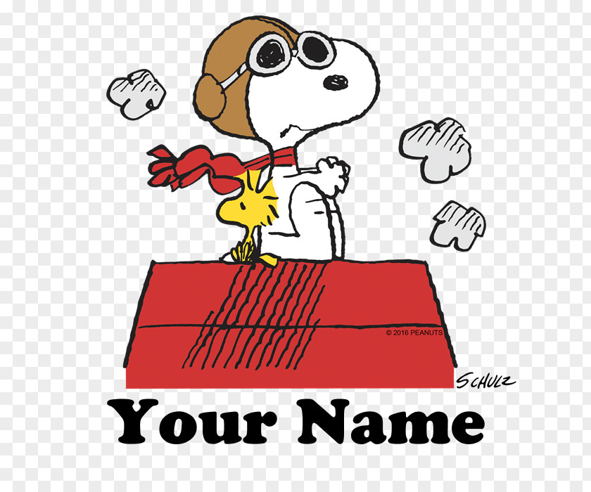 Flying Ace Snoopy Charlie Brown Woodstock Peanuts #20 Hello Kitty PNG