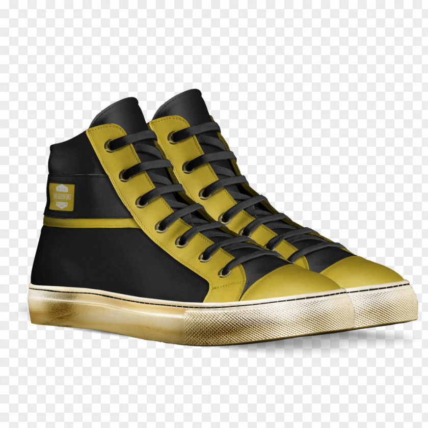 Golden Boot Sneakers Shoe High-top Fashion Made In Italy PNG