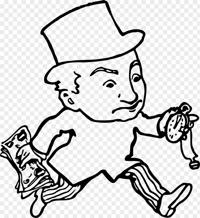 Falling Money Line Art Clip PNG