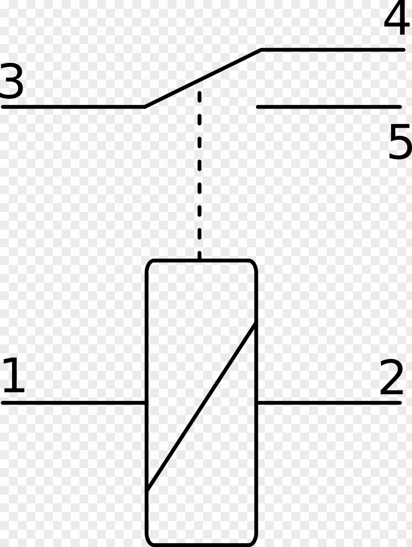 Symbol Electronic Relay Wiring Diagram Circuit Electromagnet PNG