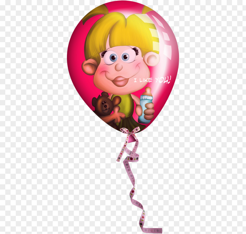 Yellow Hair Children Bear Balloon Child Clip Art PNG