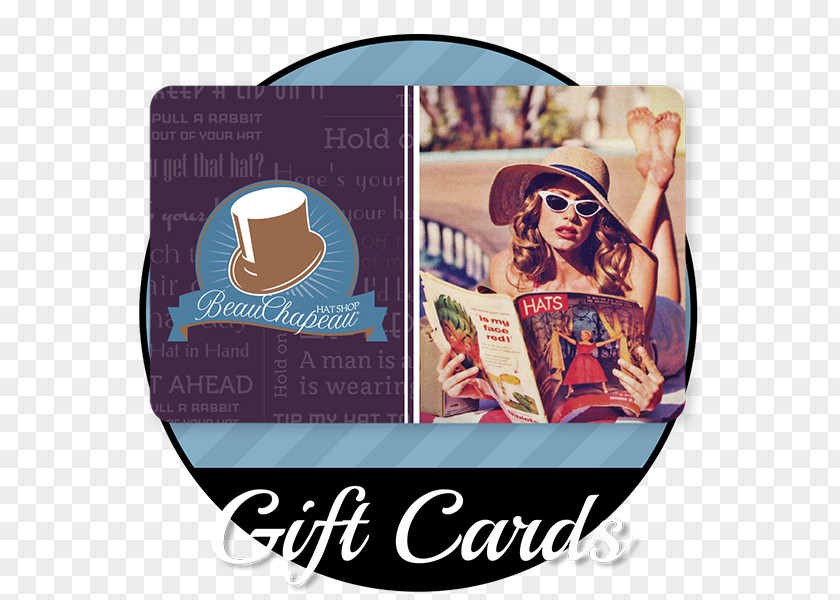 Gift BeauChapeau Hat Shop Card Mad Hatter PNG