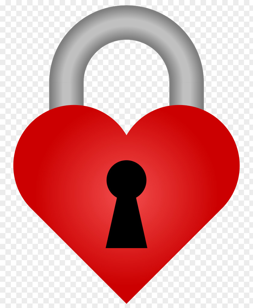 Padlock Heart Clip Art PNG