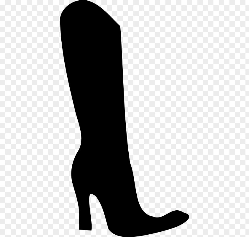 SHOE SILHOUETTE High-heeled Shoe Boot Clip Art PNG