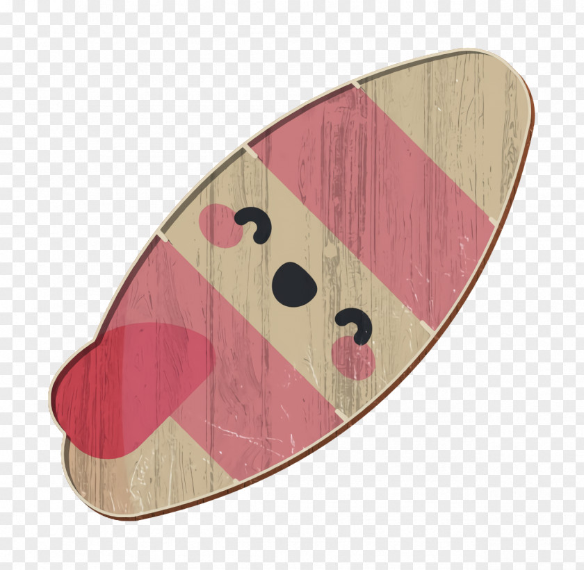 Surfboard Icon Tropical Beach PNG