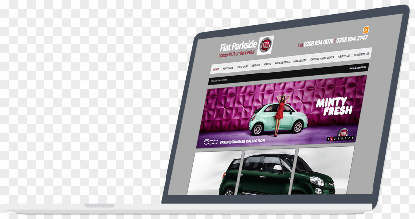 Fiat Parkside Garage (Fiat) Responsive Web Design Car Automobiles PNG
