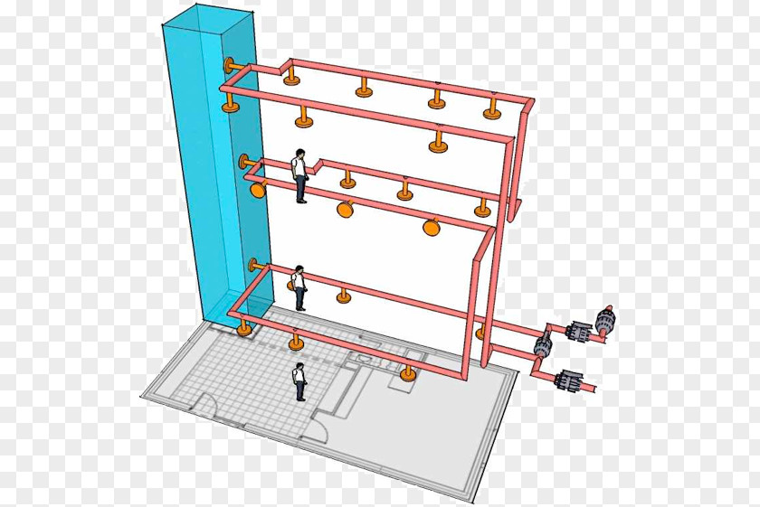 Fire Sprinkler System Structure Department PNG