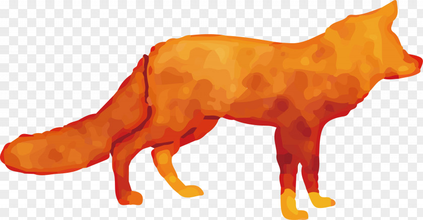 Golden Fox Vector Dog Euclidean PNG