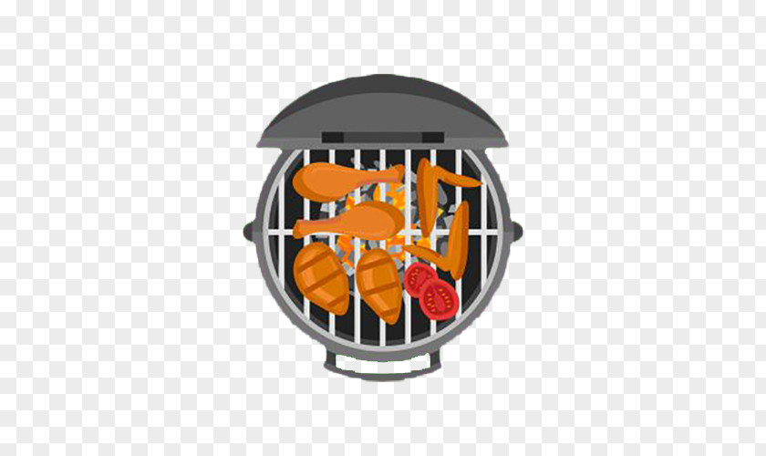 Grilled Chicken Wings Cartoon Sausage Barbecue Fried PNG