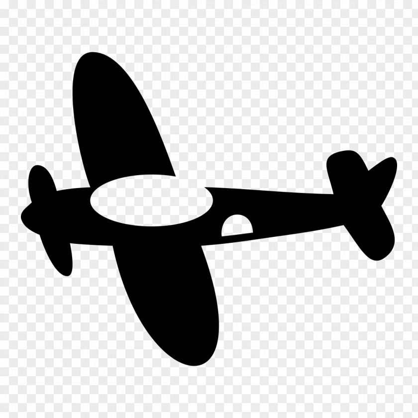 Propellerdriven Aircraft Wing Airplane Silhouette PNG