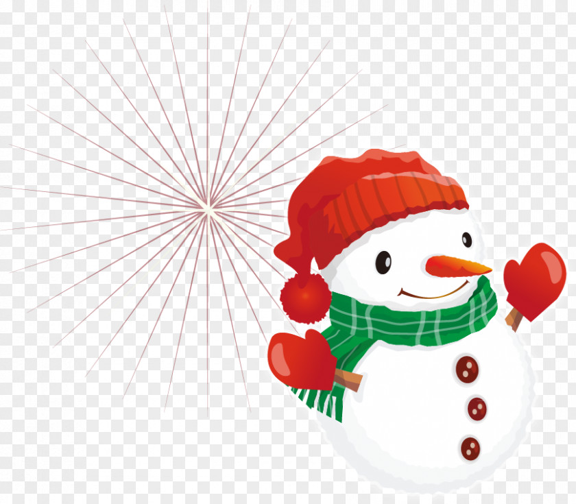 Snowman Winter Vector Material Christmas Cartoon Clip Art PNG