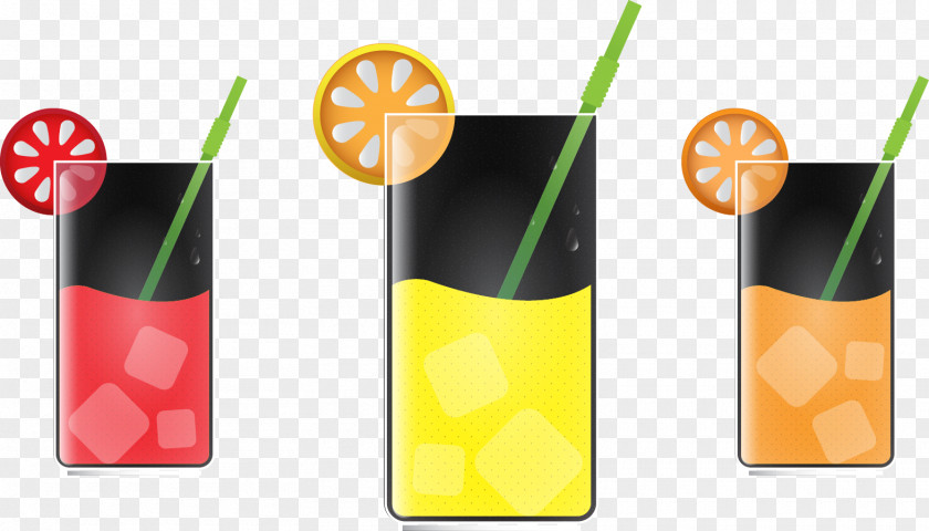 Vector Drinks Brand Yellow Font PNG