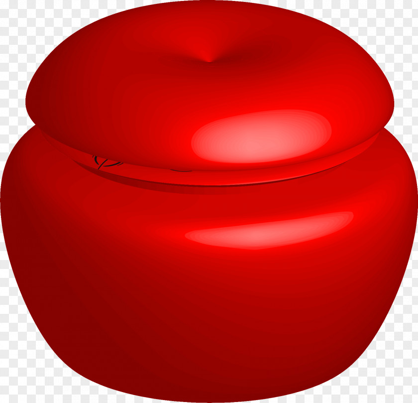 Vector Painted Red Jar PNG