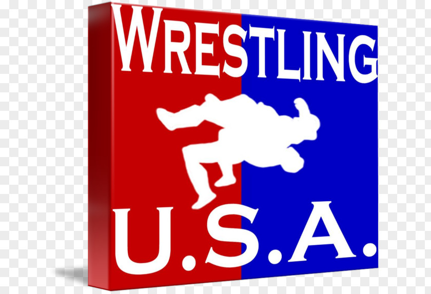 Wrestling Banner Logo Brand Poster USA PNG