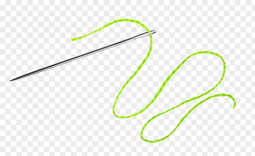 A Needle That Wears Thread Brand Green Pattern PNG