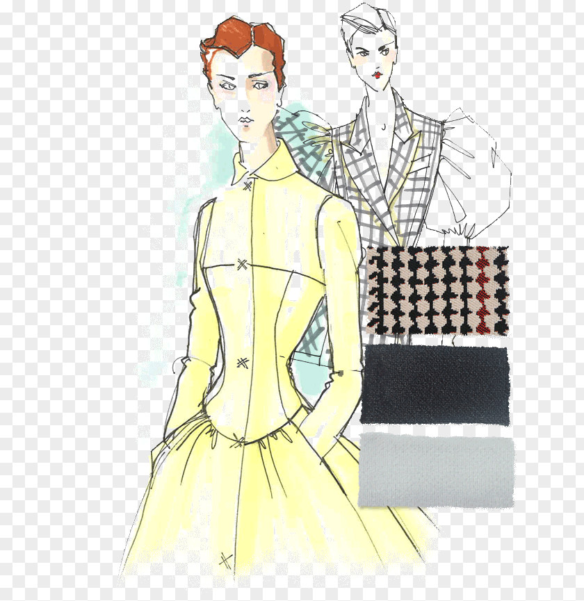 Dress Fashion Illustration Pattern PNG