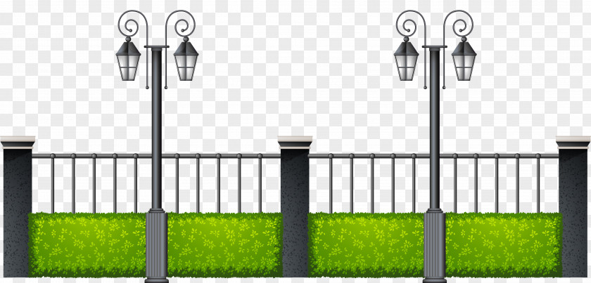 Street Light Fence Chain-link Fencing Gate Clip Art PNG