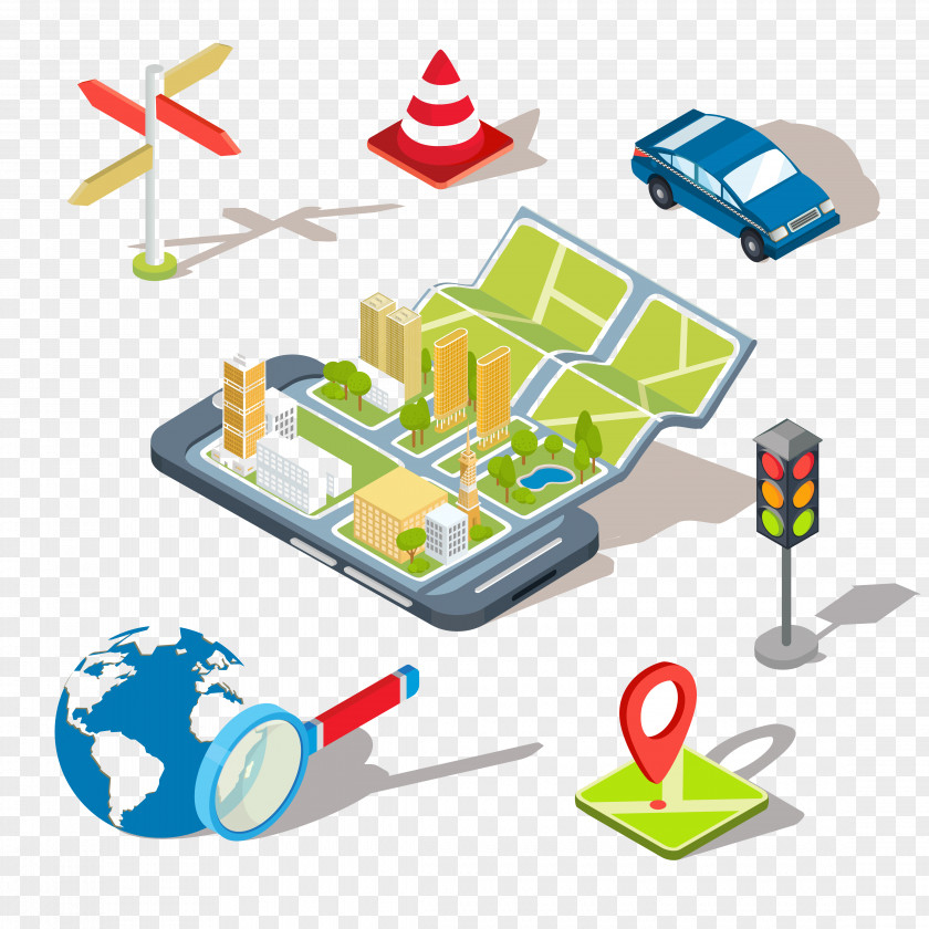 Traffic Light GPS Navigation Software Systems Global Positioning System PNG