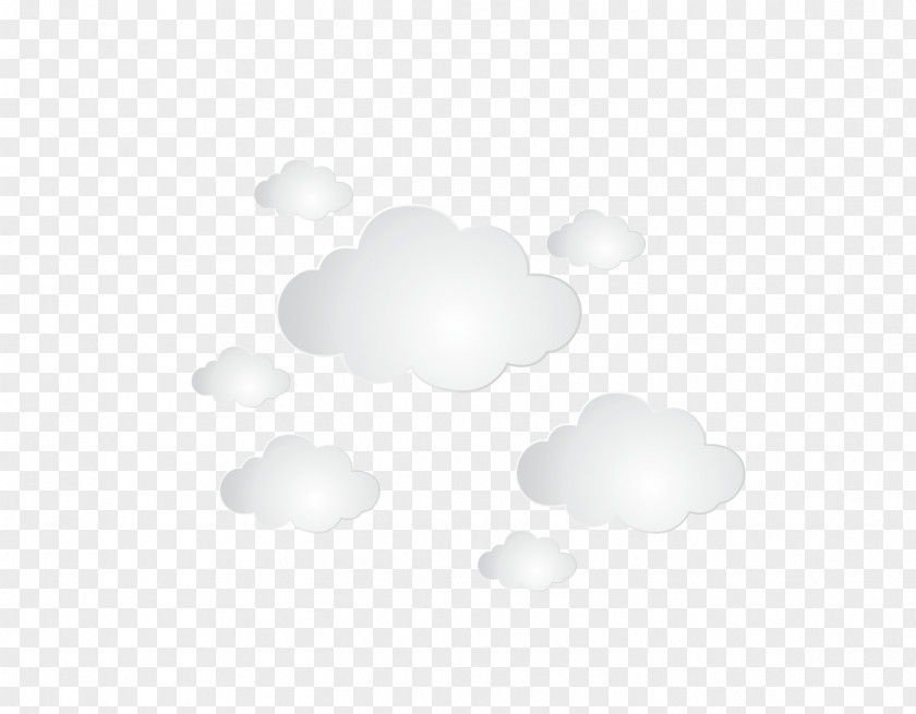 Cloud Black And White Pattern PNG