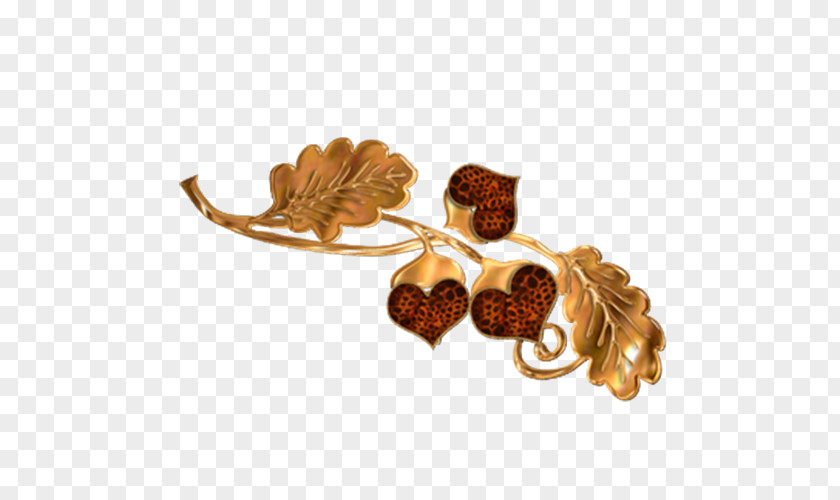 Creative Jewelry Heart-shaped Leaves La Colline Aux Esclaves Jewellery Clip Art PNG