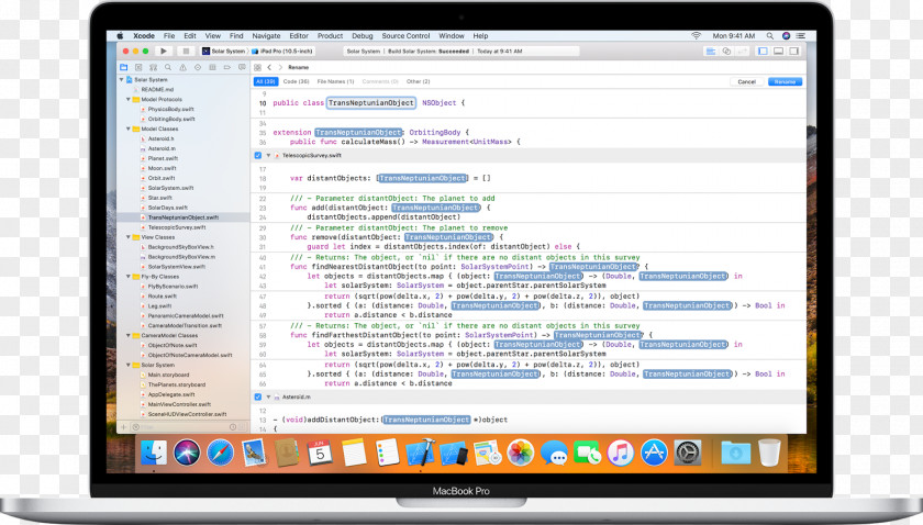 Apple Xcode Source Code Editor Mobile App Development PNG