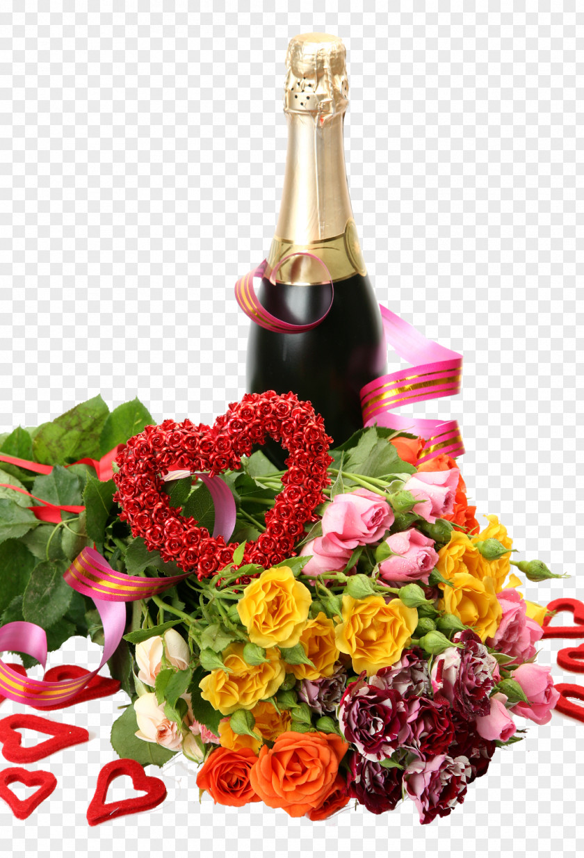 Champagne Happy Birthday To You Wish Holiday PNG