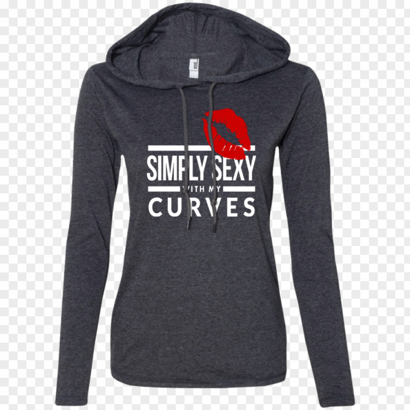 Dynamic Curve Hoodie Long-sleeved T-shirt Woman PNG