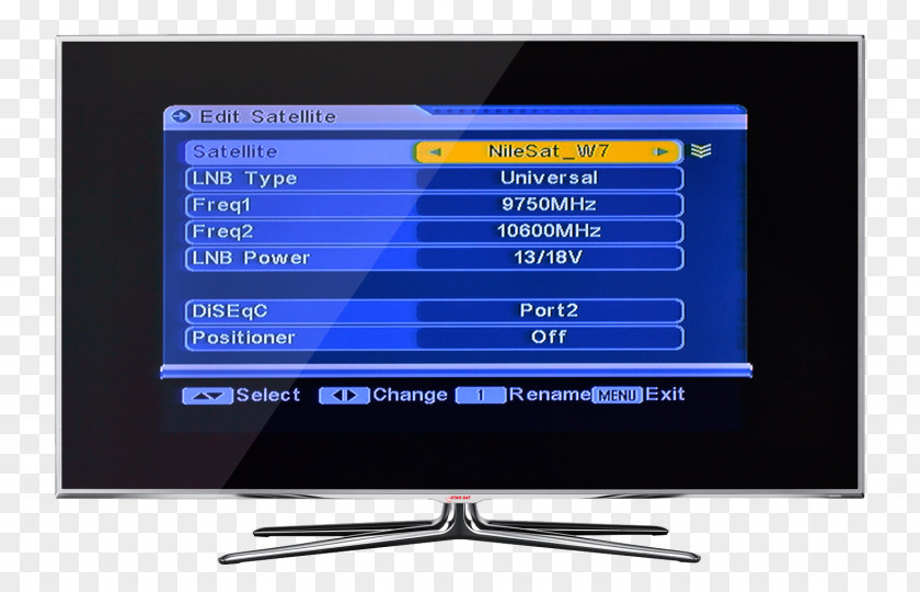 LED-backlit LCD Nilesat Television Channel Free-to-air PNG