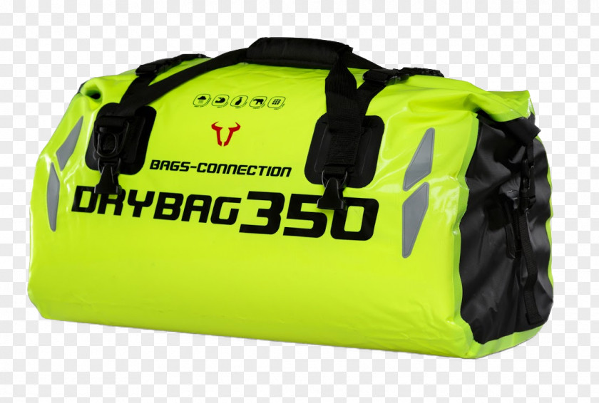 Man Pulling Suitcase Saddlebag Motorcycle Dry Bag Tarpaulin PNG