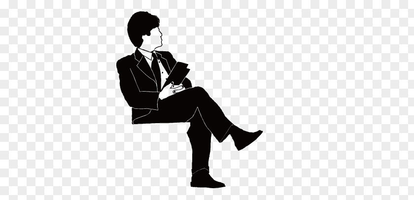 Man Sitting Manspreading Icon PNG