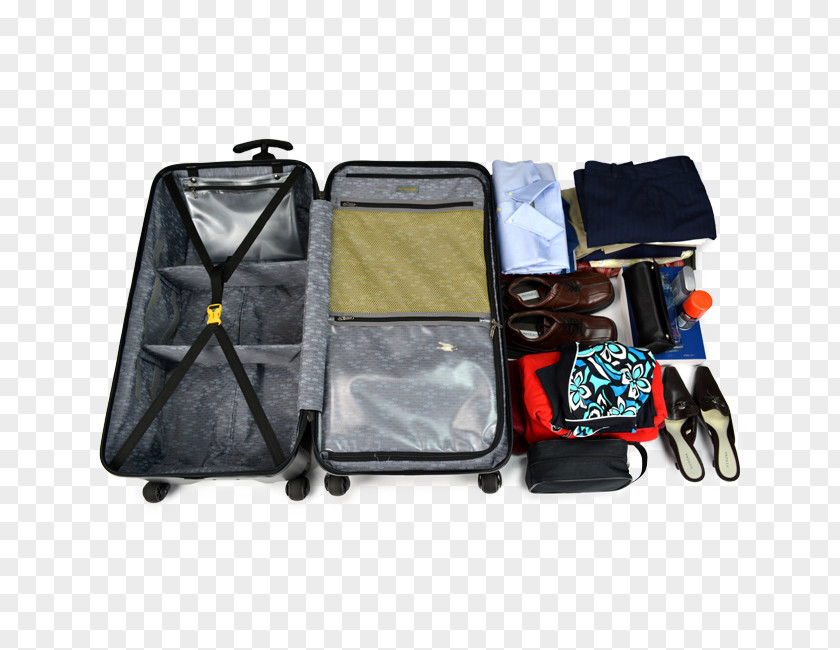 Traveler With Suitcase Hand Luggage Trunk Plastic Baggage PNG