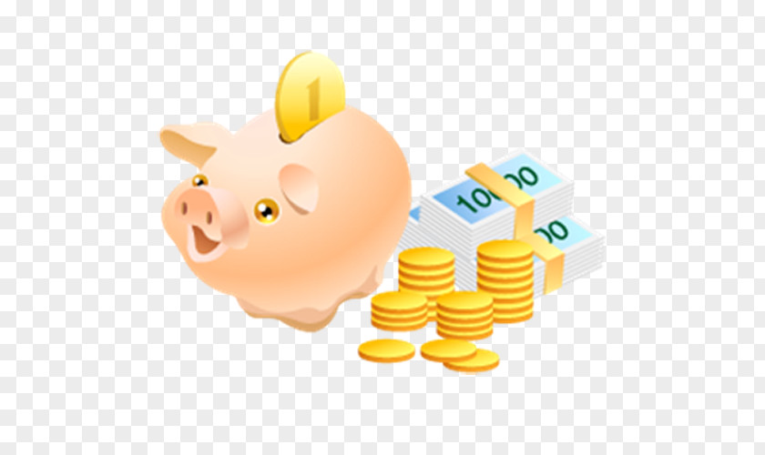 Bank Piggy Money Bag Coin PNG