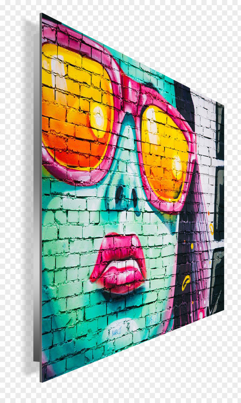 Color Graffiti Modern Art Mural Tapestry Painting Brick PNG