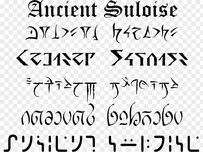 Dungeons & Dragons Ithkuil Language Celestial Alphabet PNG