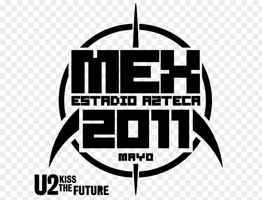 U2 360° Tour Estadio Azteca Logo Three PNG