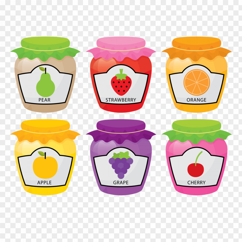 Vector Fruit Jar Marmalade Preserves PNG