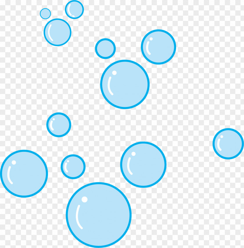 Cartoon Blue Bubbles Bubble PNG