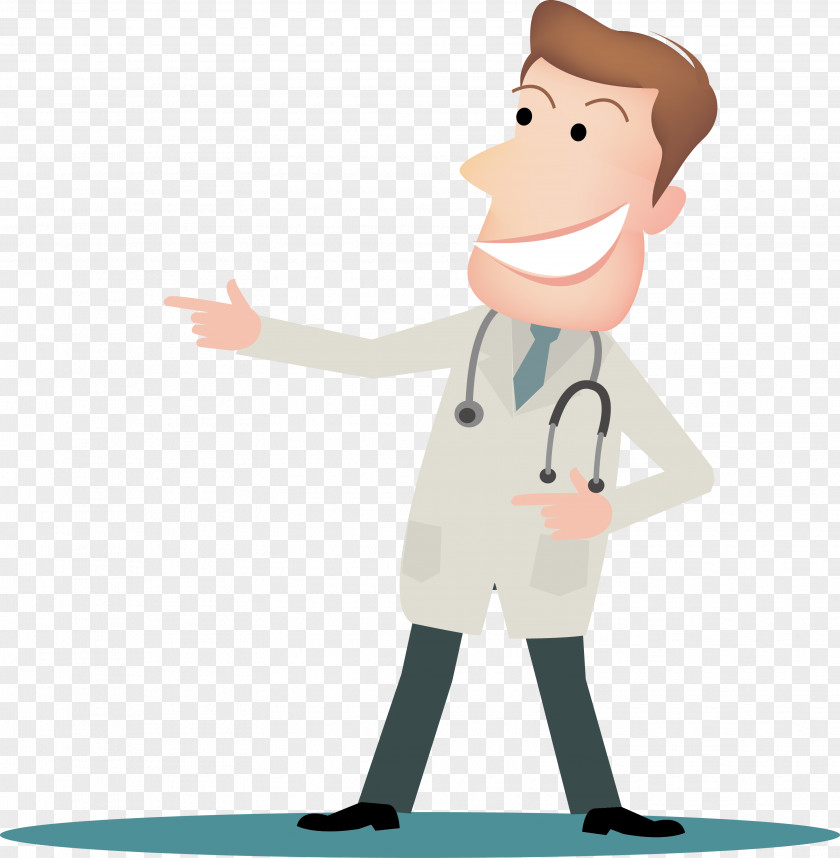 Cartoon Male Doctor Vector Physician Drawing PNG