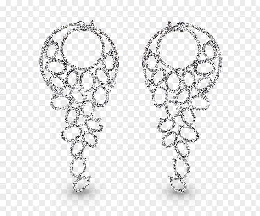 Silver Earring Body Jewellery White PNG