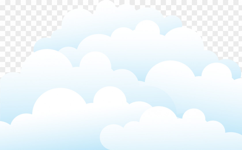 Cartoon Clouds Sky Wallpaper PNG