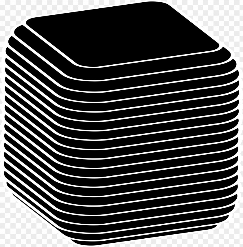Cube Animation Monochrome Photography Black And White Clip Art PNG