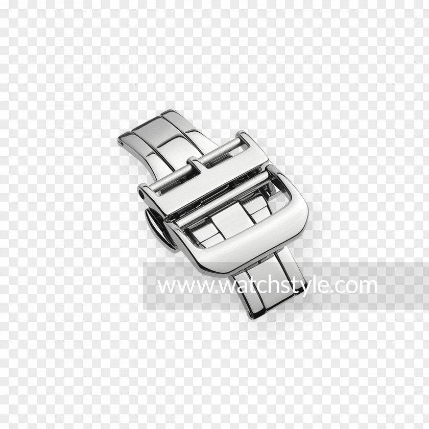 Fashion Folding Belt Buckles Car Product Design Silver PNG