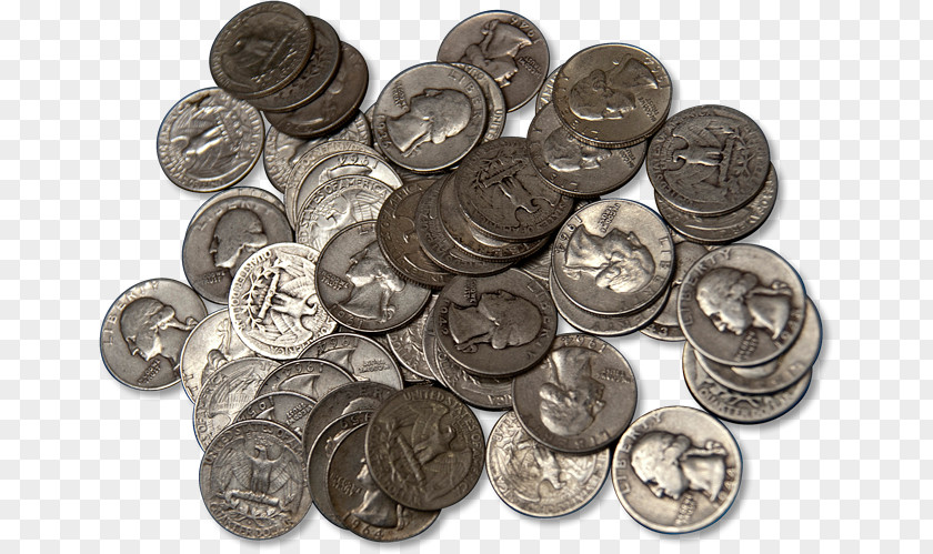 Coin Silver Junk Quarter PNG