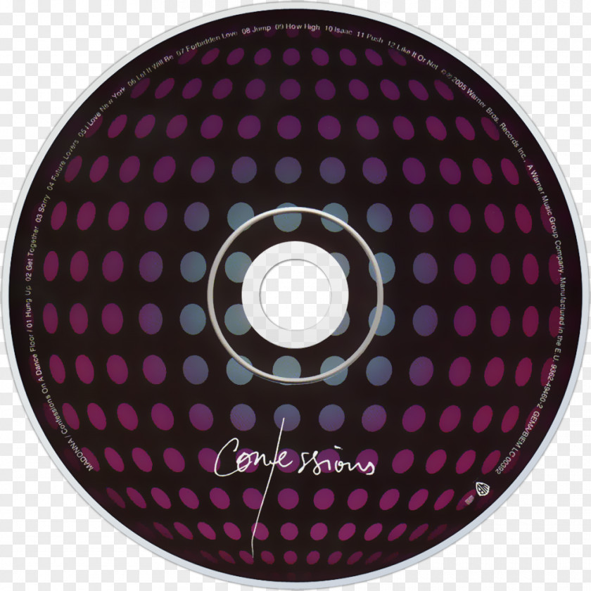 Confessions On A Dance Floor Compact Disc Electronic Music Album PNG on a disc dance music Album, Covering clipart PNG